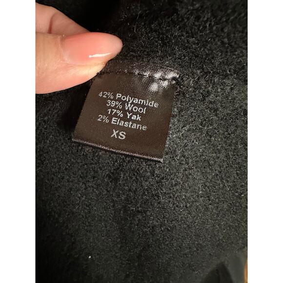 Jenni Kayne Black Sweater Coat Wool Open Cardigan Size XS - Picture 6 of 7